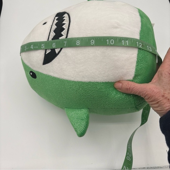 SHAWN THE SHARK 12” Sparkly Green Expressive Made By Fun Express Item No. 139606 - Picture 12 of 13